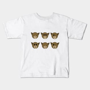 Cat Faces Kids T-Shirt